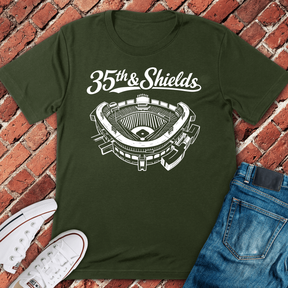 35th Shields T-Shirt - Military Green