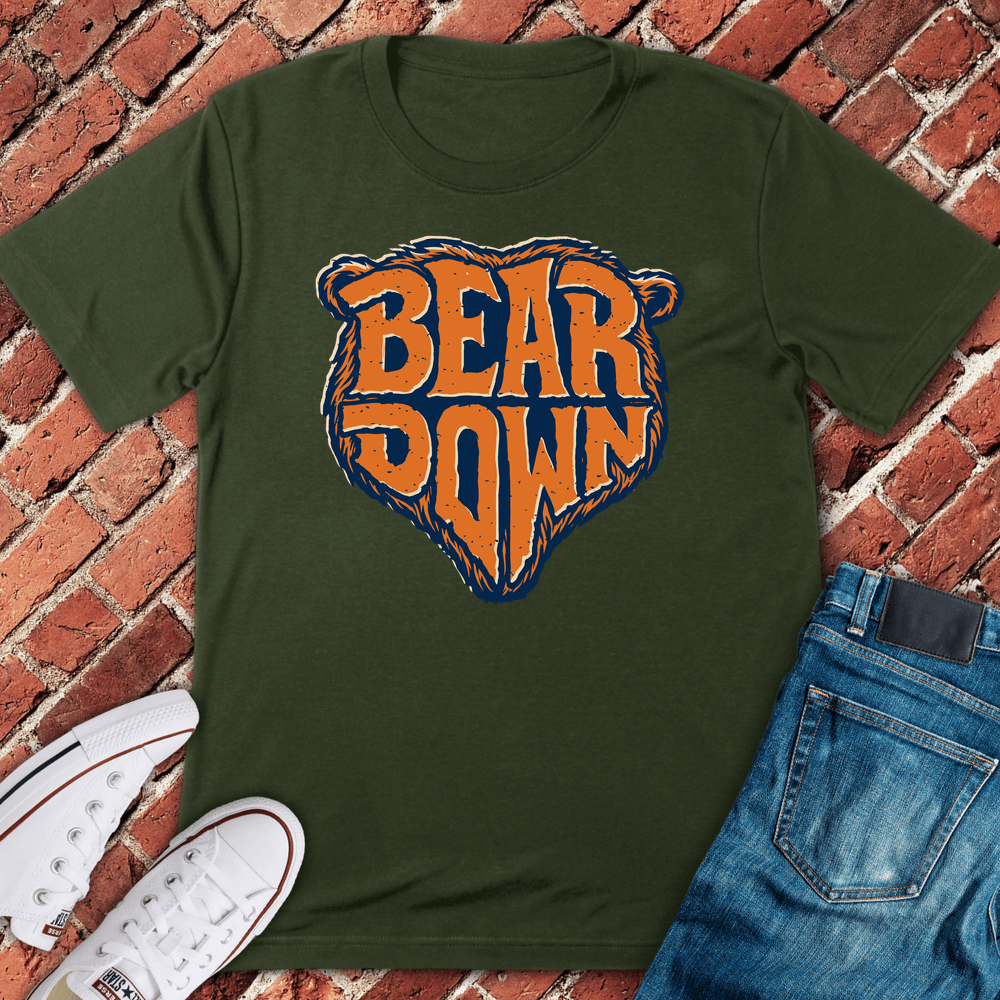 Bear Down Spirit T-Shirt - Military Green