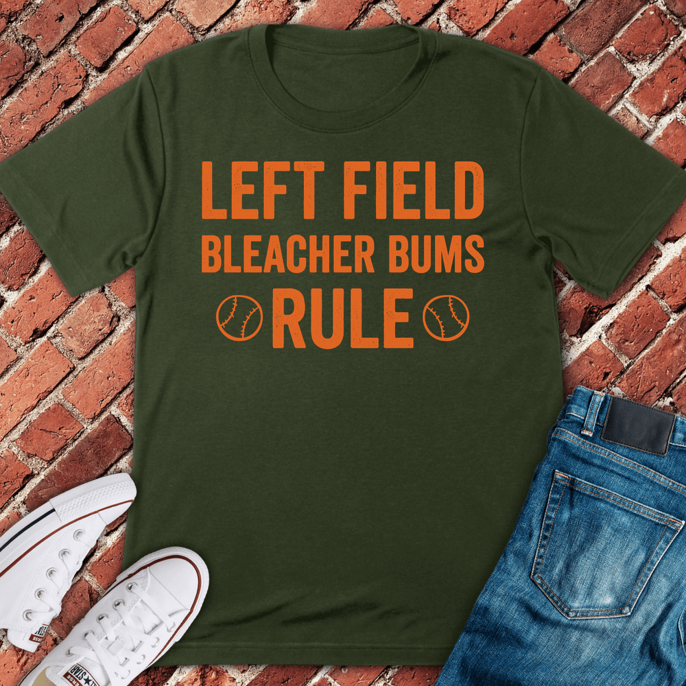 Bleacher Bums Rule T-Shirt - Military Green