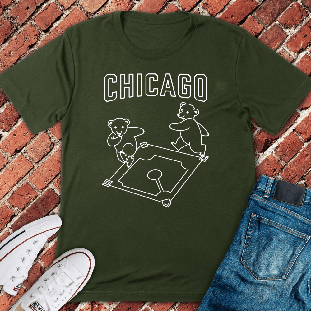 Chicago Bear Jig T-Shirt - Military Green
