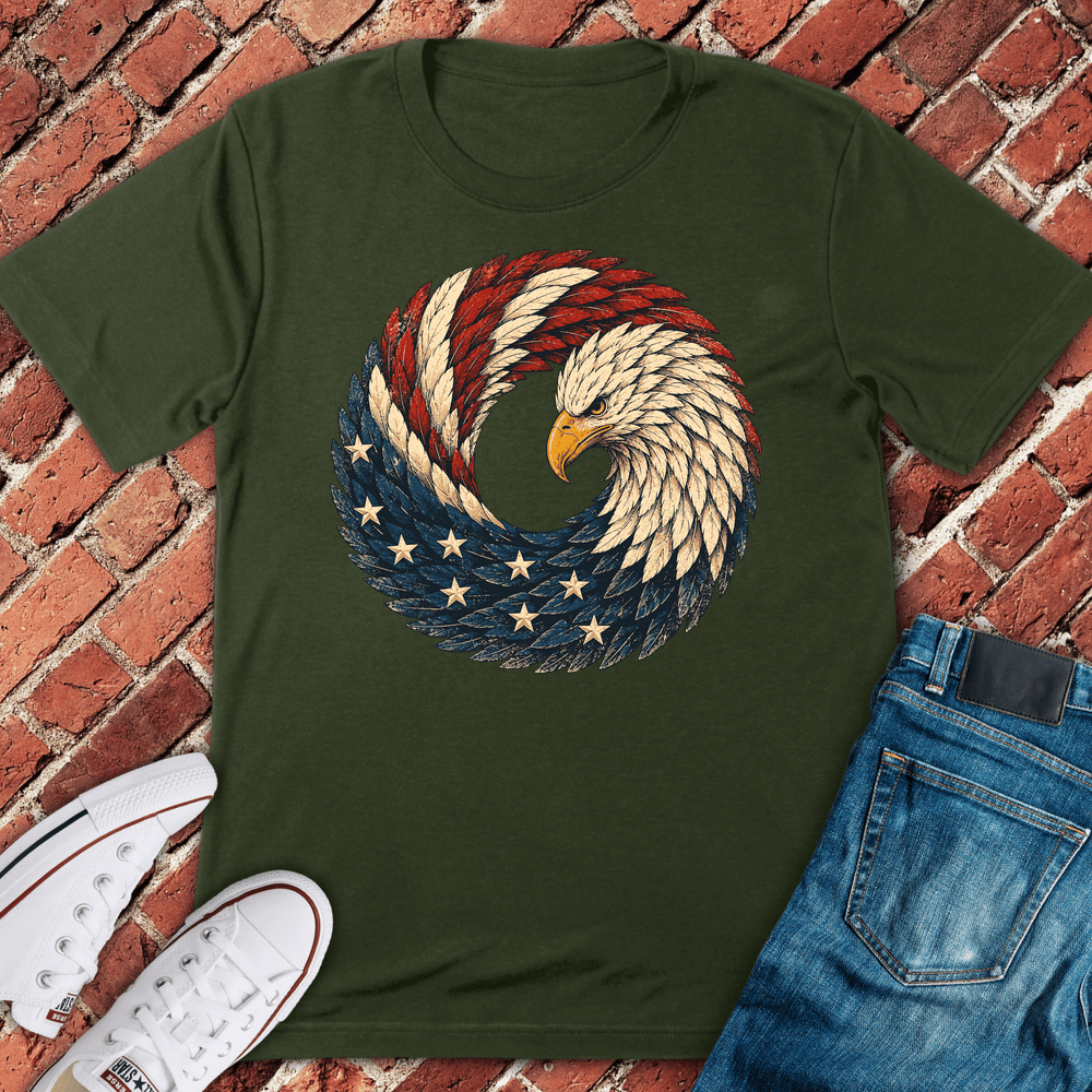 Liberty Eagle T-Shirt - Military Green