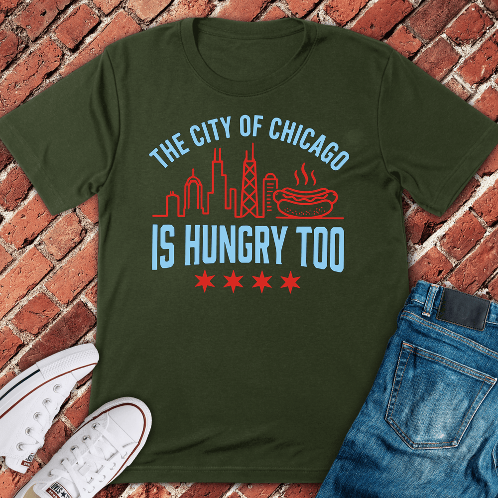 Hungry Chicago T-Shirt - Military Green