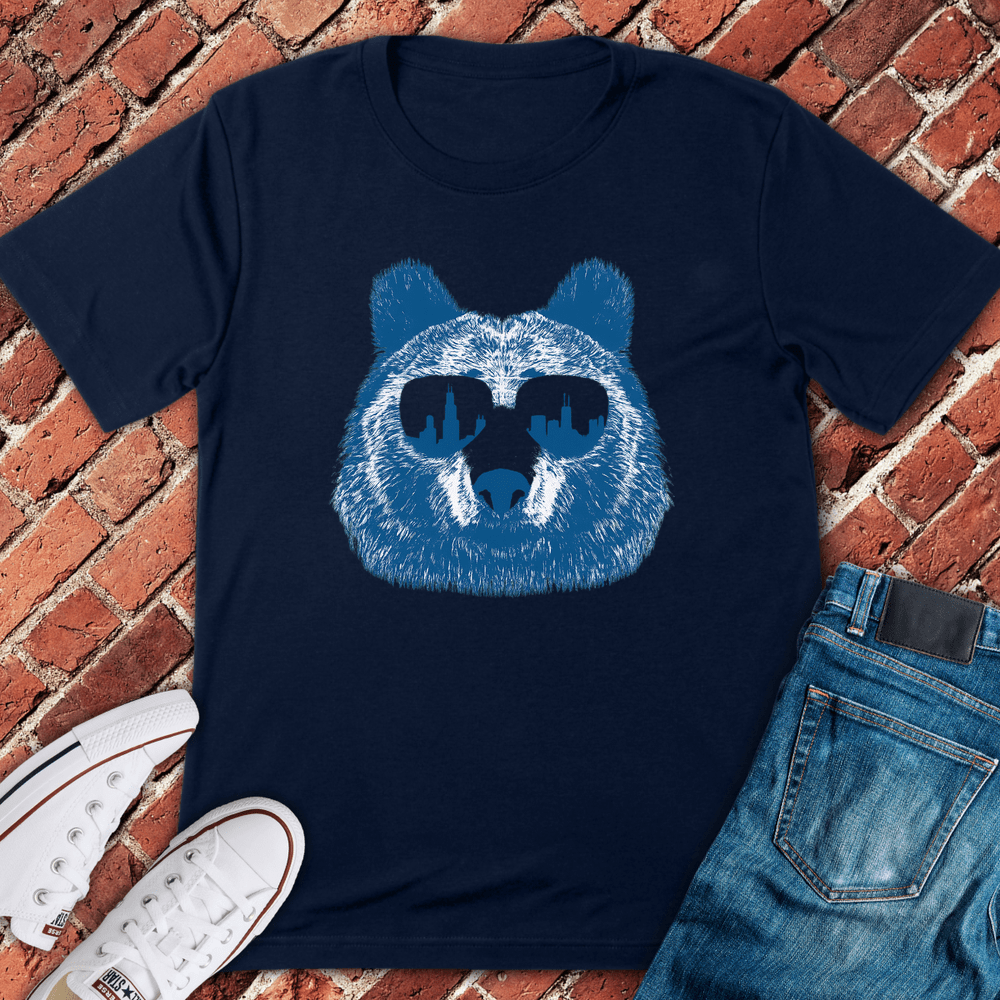 Skyline Bear T-Shirt - Navy