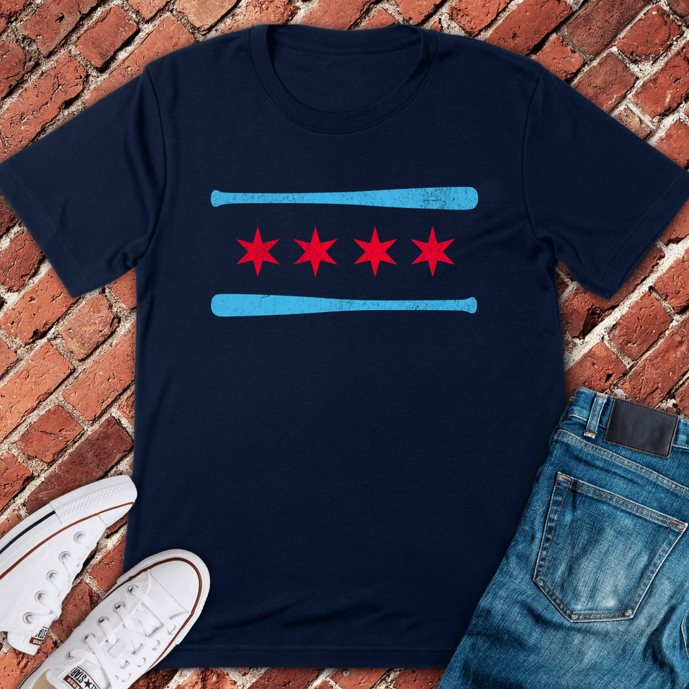 Chicago Stars Bat T-Shirt - Navy
