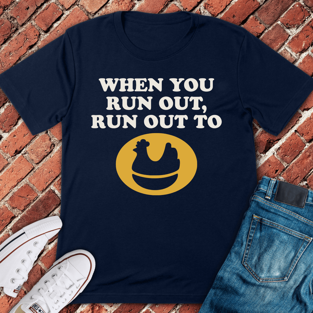 When You Run Out T-Shirt - Navy
