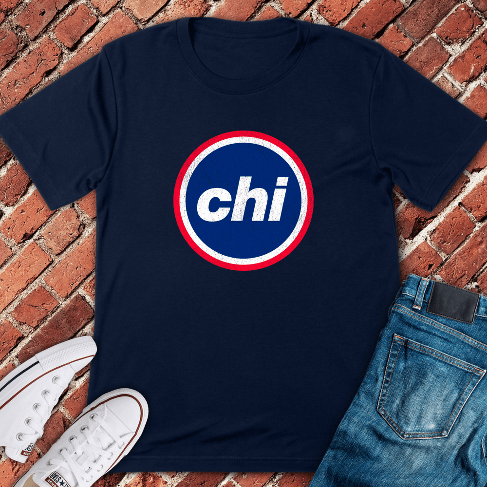 Chi Circle Logo T-Shirt - Navy