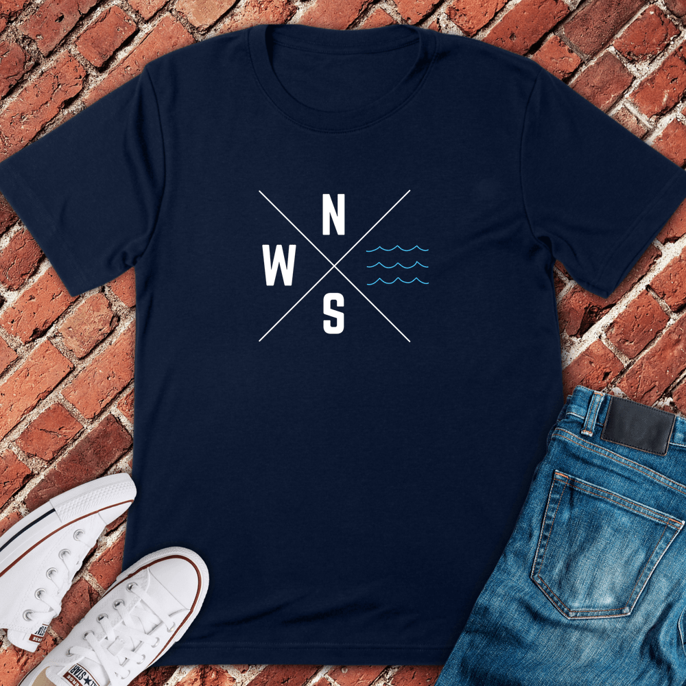 Lake Always East T-Shirt - Navy