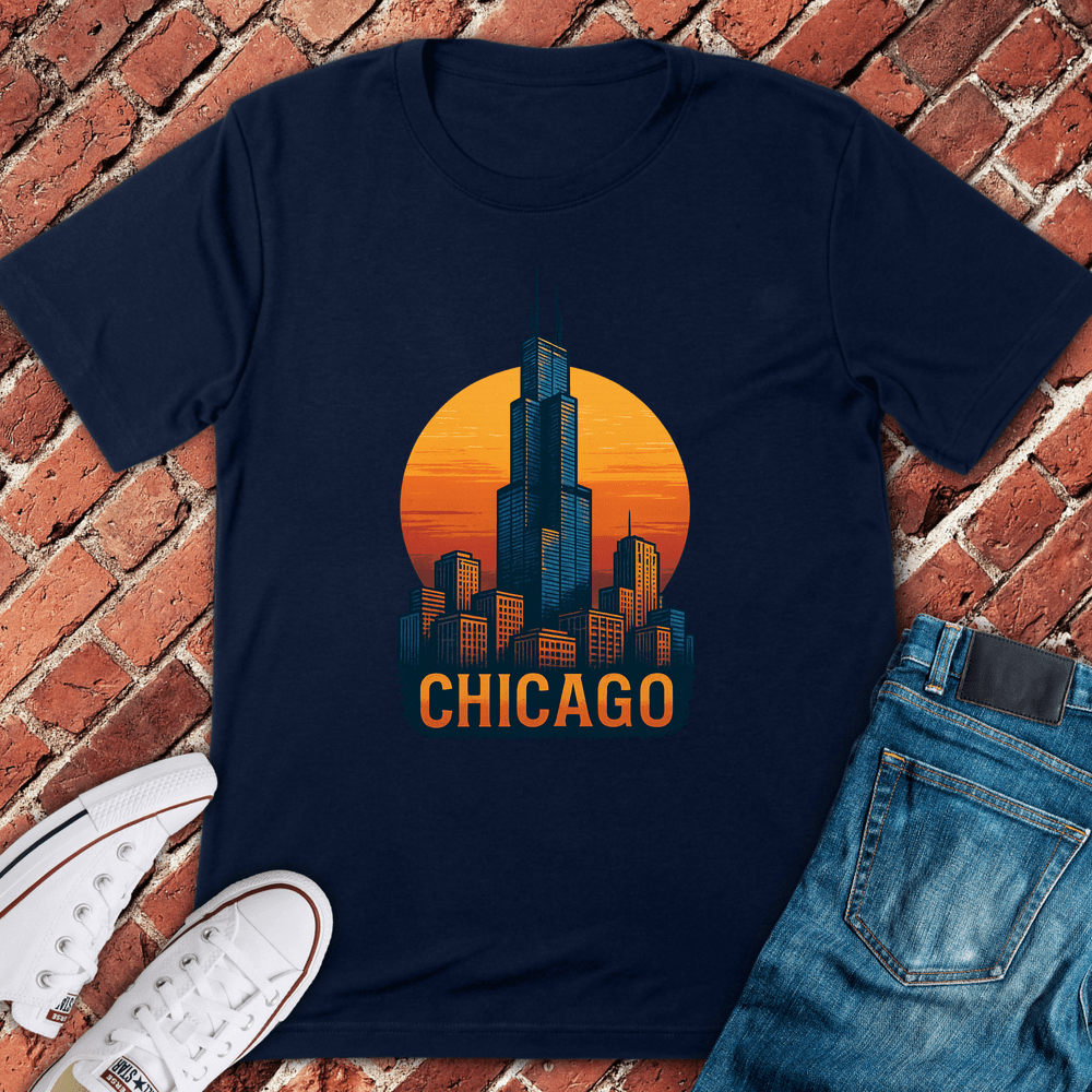 Sundown Sears T-Shirt - Navy