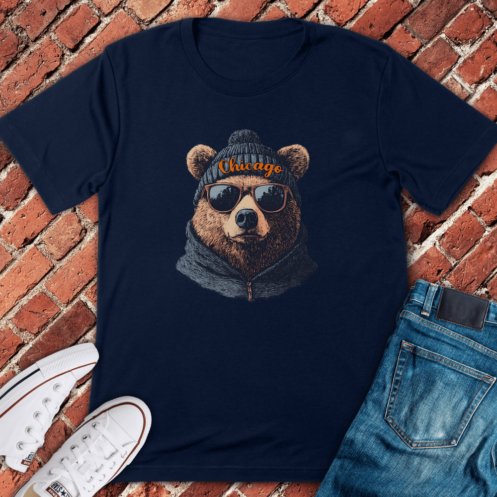 Beanie Bear Vibes T-Shirt - Navy