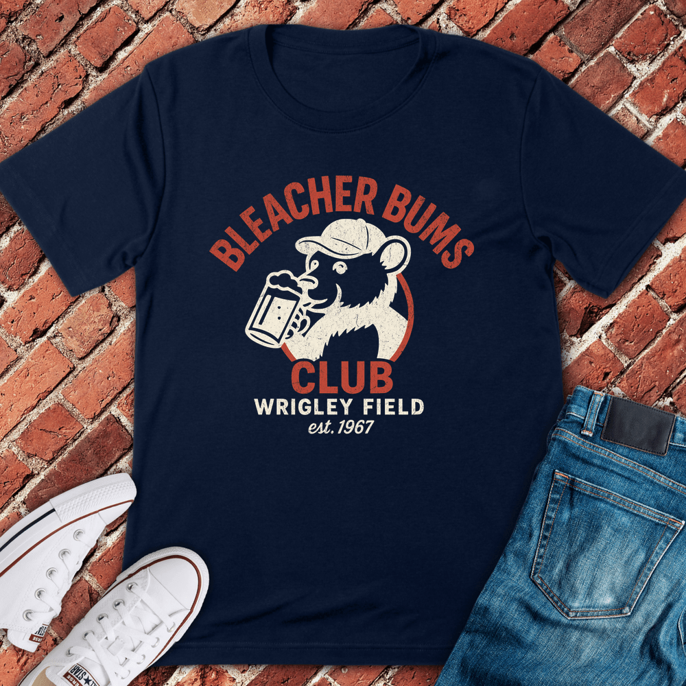 Bleacher Bums Club T-Shirt - Navy