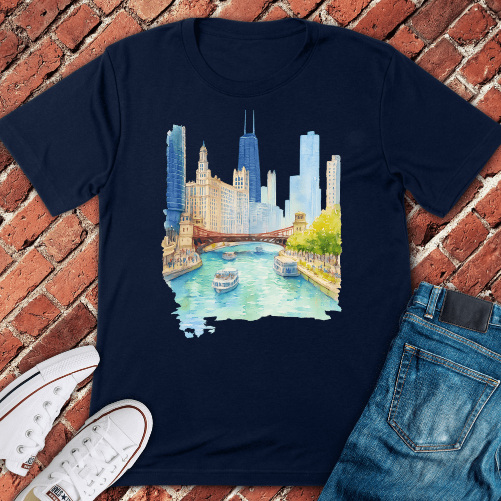 Riverwalk Dreams T-Shirt - Navy