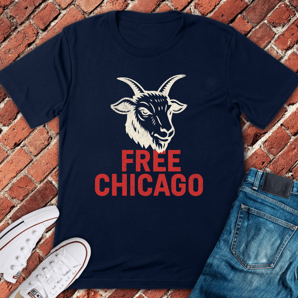 Free Chicago T-Shirt - Navy