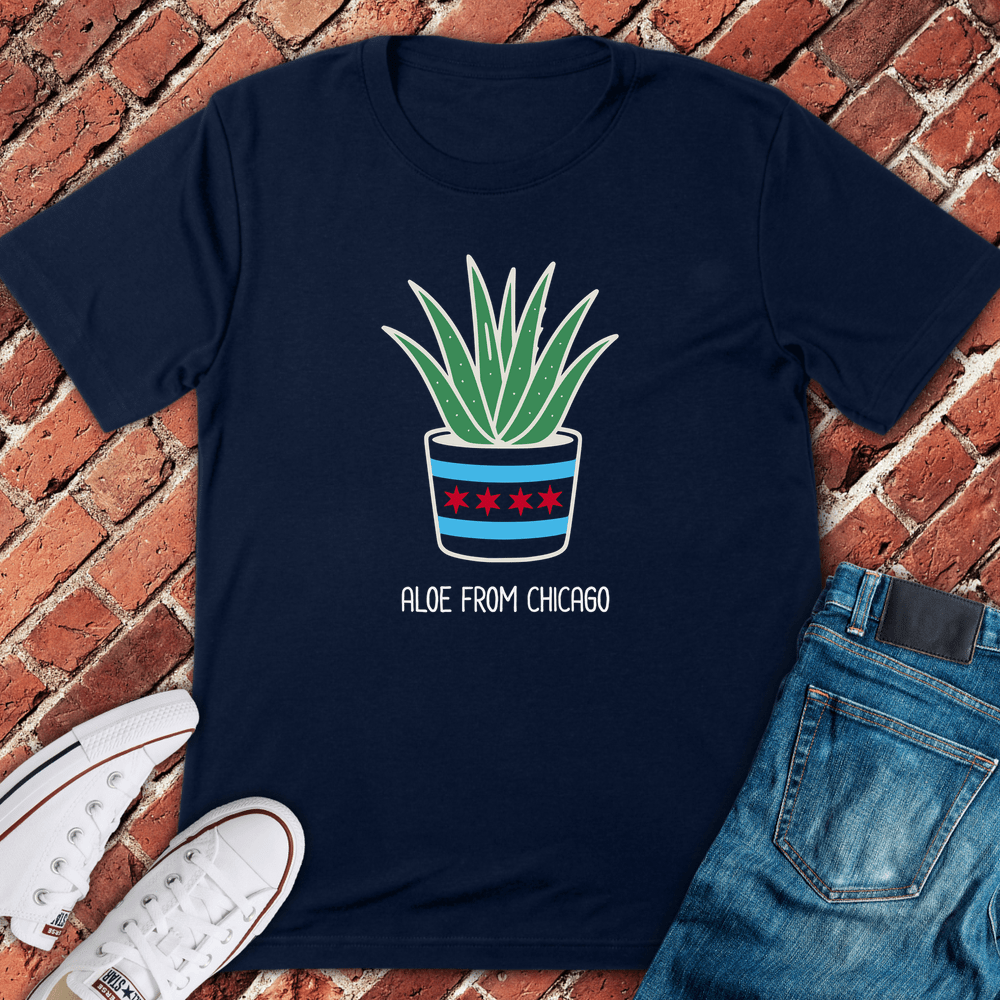 Aloe From Chicago T-Shirt - Navy