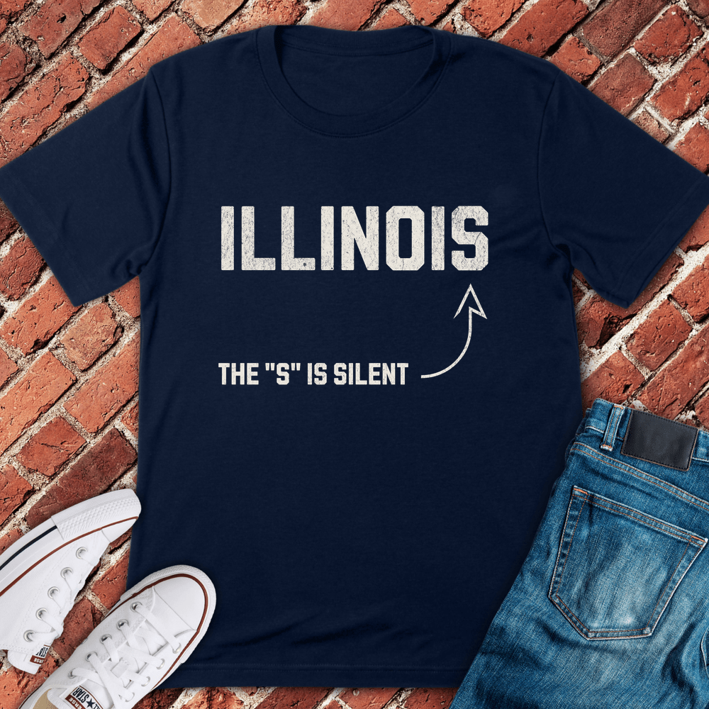 Silent S Illinois T-Shirt - Navy