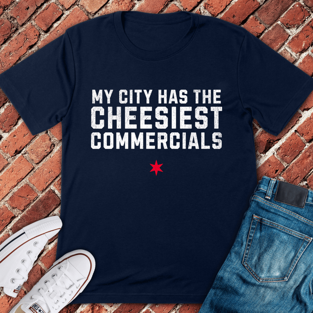 Cheesiest Ads Ever T-Shirt - Navy