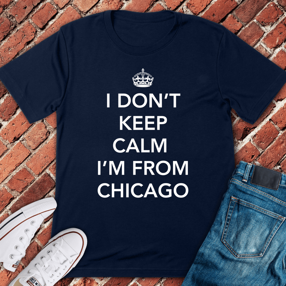 No Calm In Chicago T-Shirt - Navy