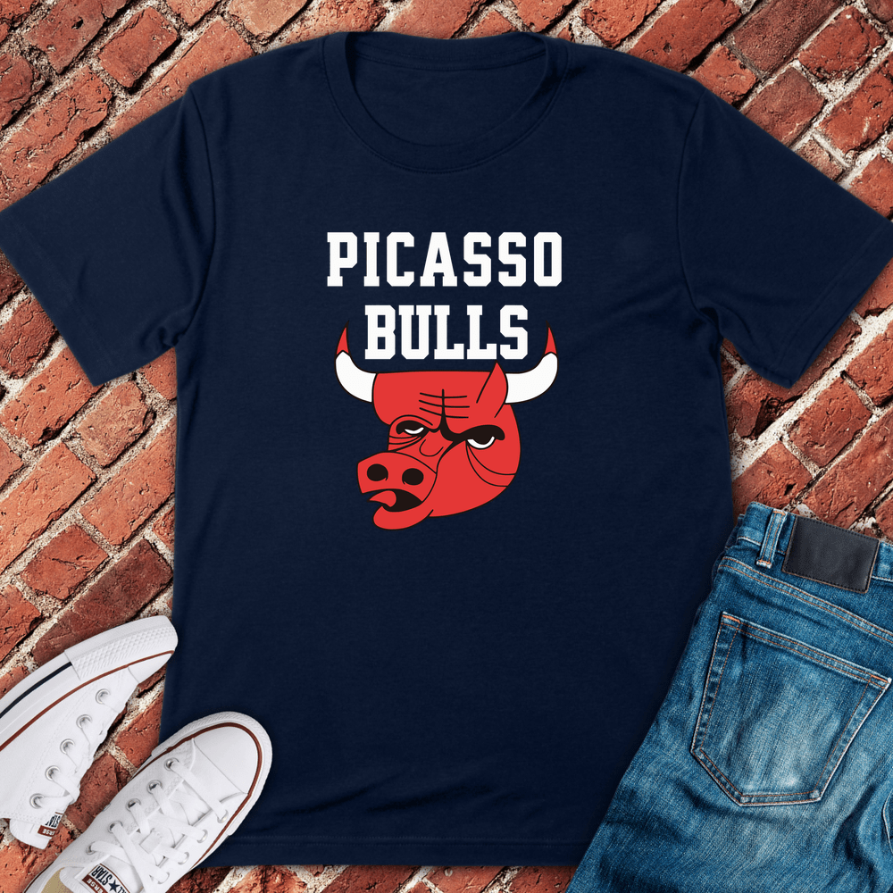 Picasso Bulls T-Shirt - Navy