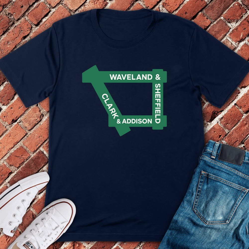 Wrigley Streets T-Shirt - Navy