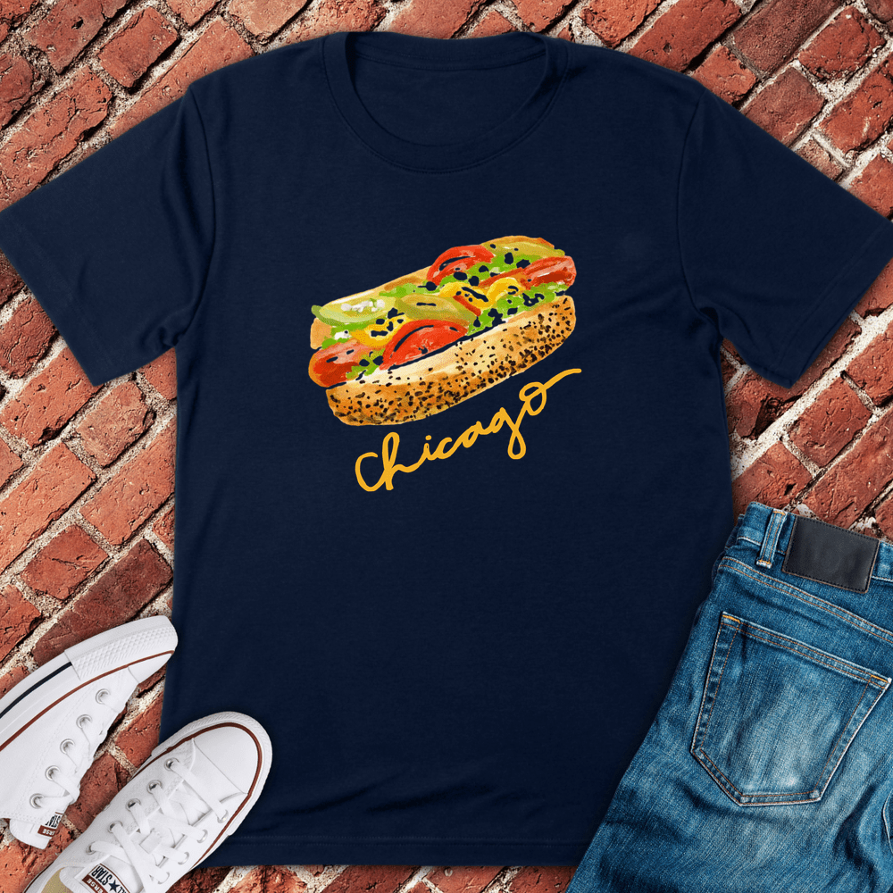 Chicago Dog Life T-Shirt - Navy