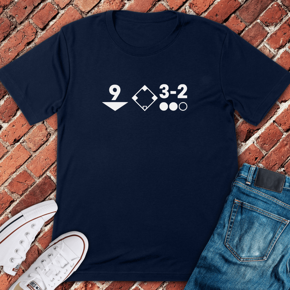 Game on the Line T-Shirt - Navy