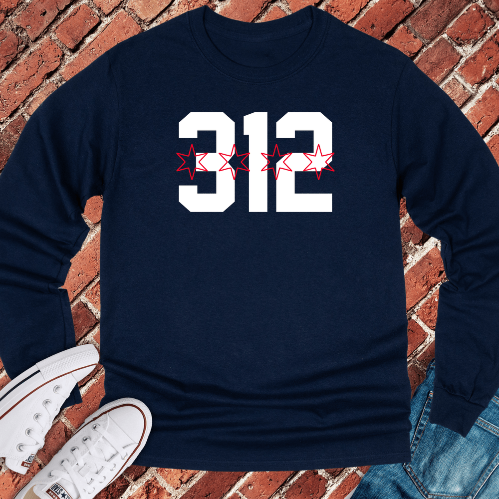 312 Stars Long Sleeve - Navy