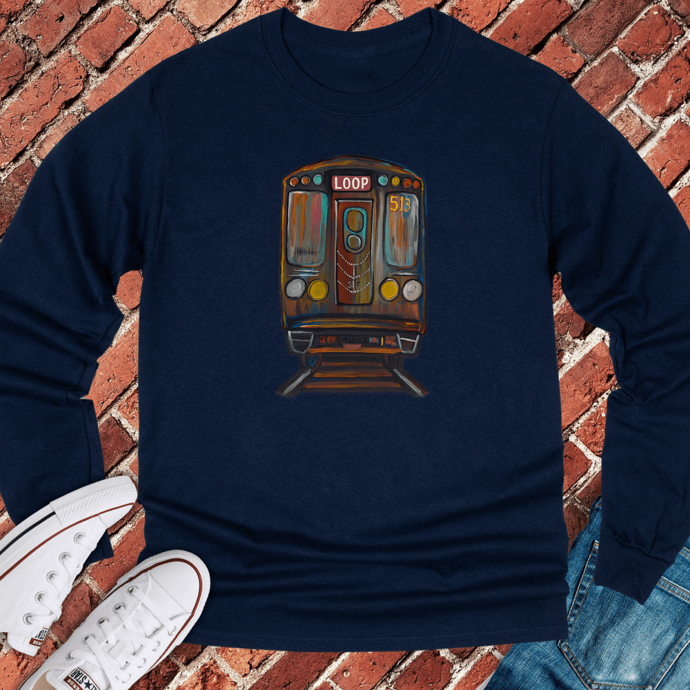 Loop Train Long Sleeve - Navy