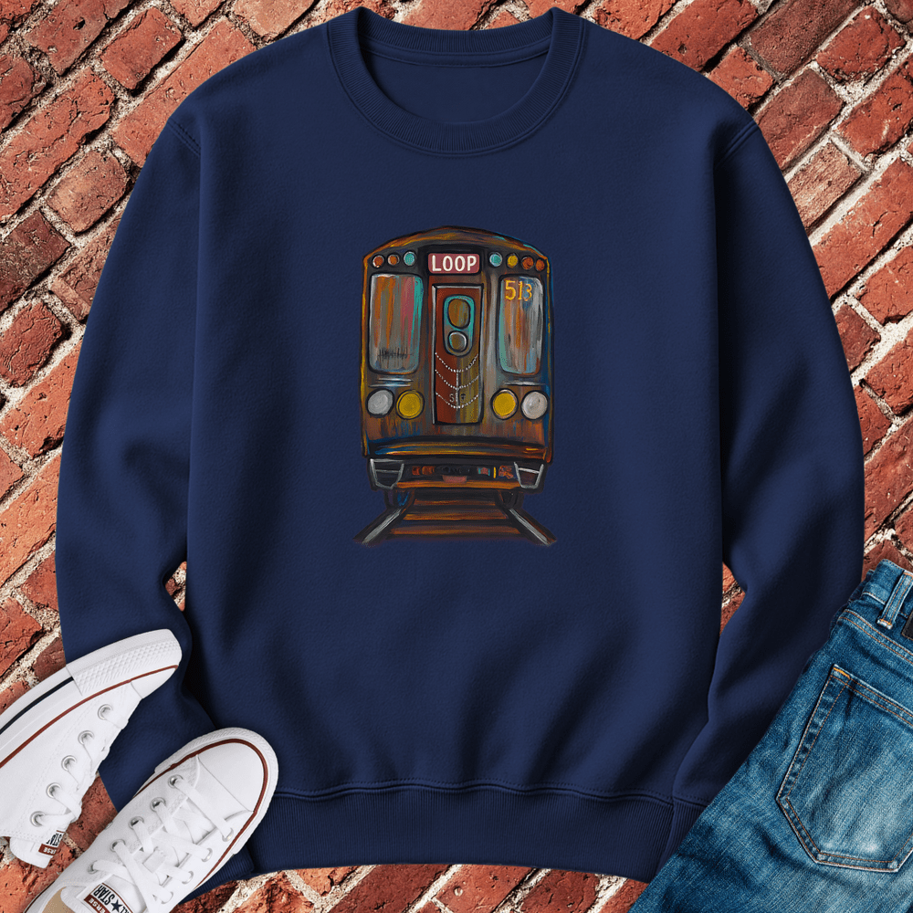Loop Train Crewneck - Navy