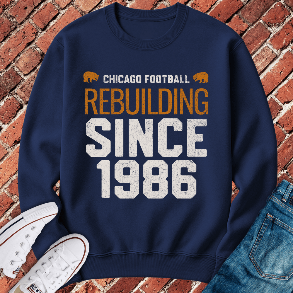 Rebuilding Since 1986 Crewneck - Navy