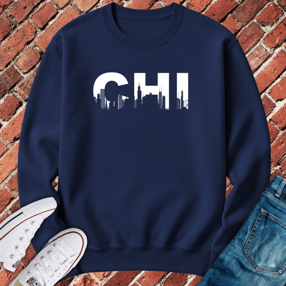 CHI Skyline Crewneck Crewneck - Navy