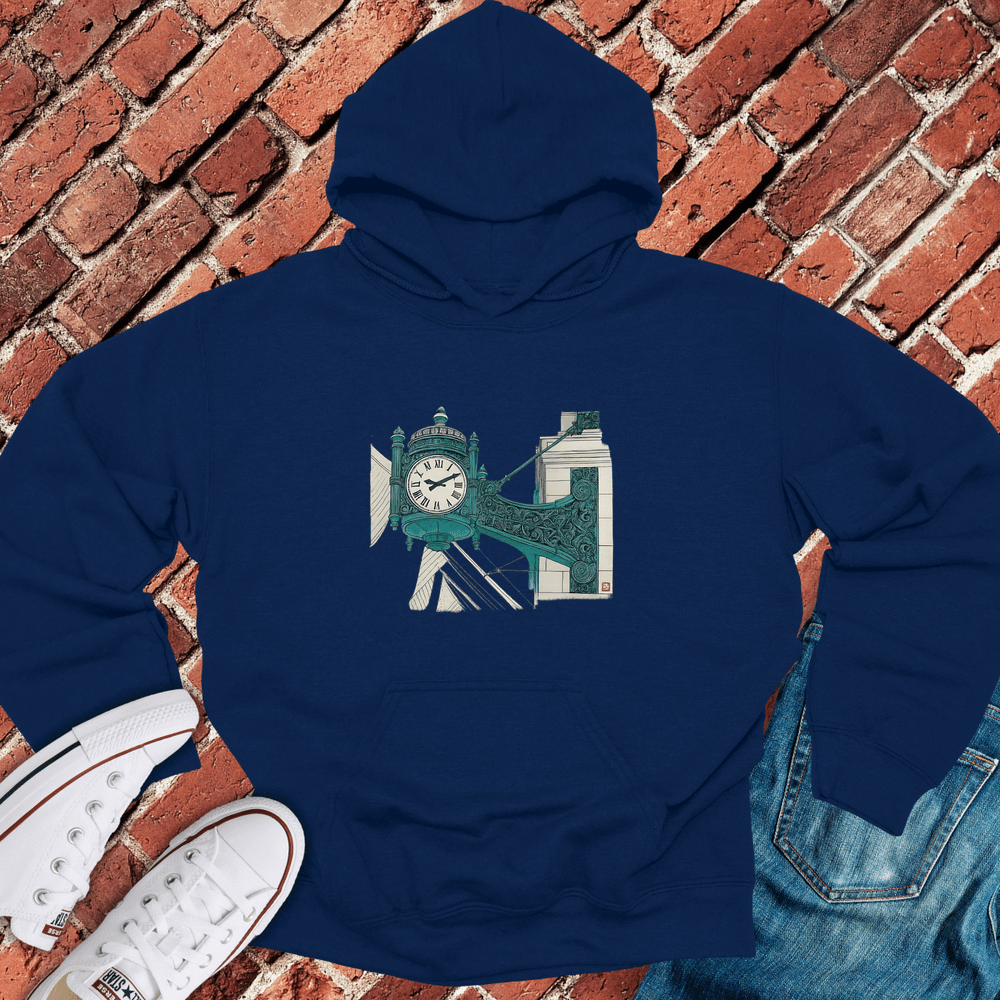 Marshall Clock Hoodie - Navy