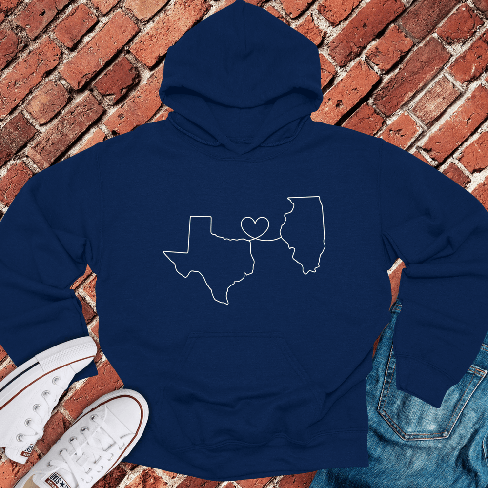 Texas - Illinois Hoodie - Navy