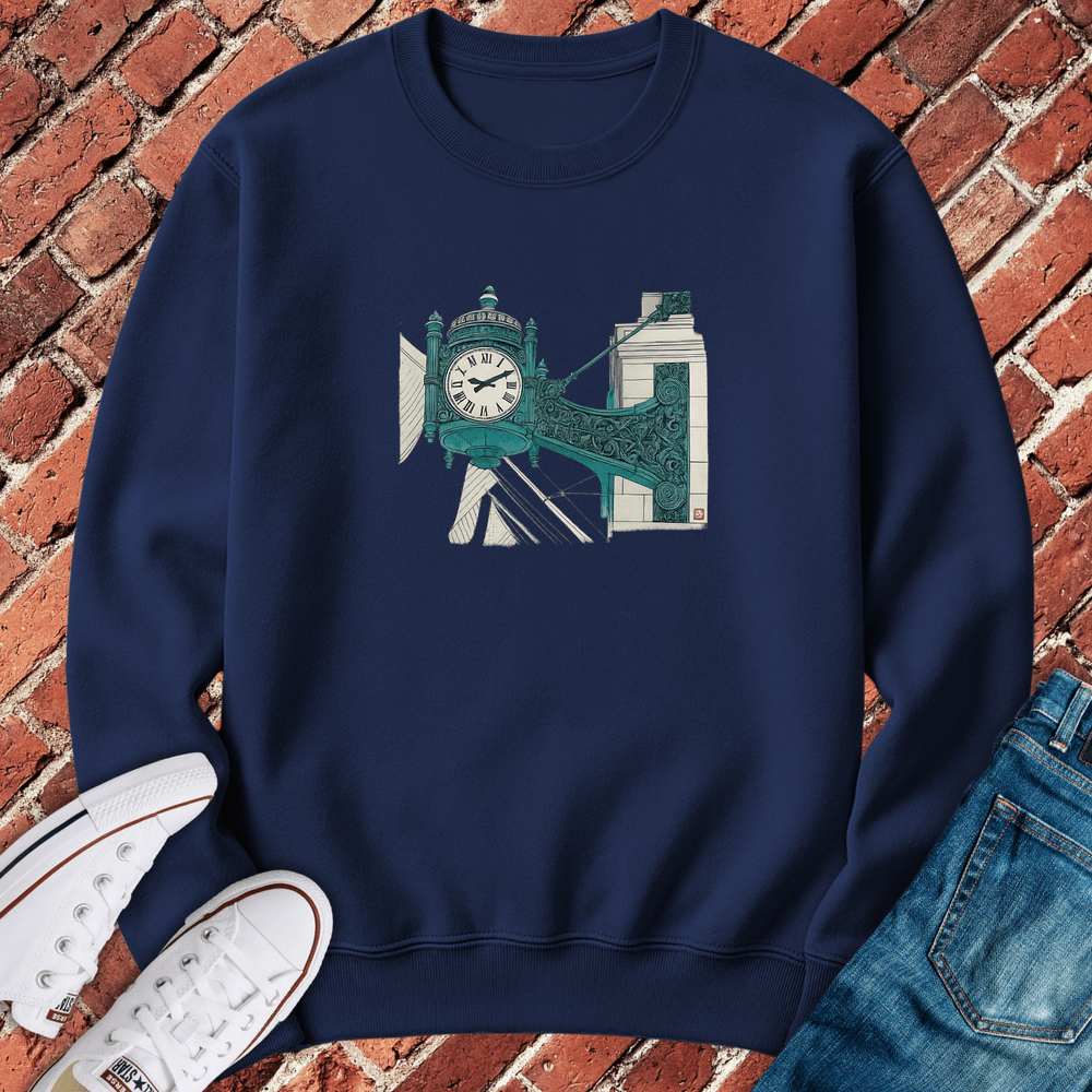 Marshall Clock Crewneck - Navy