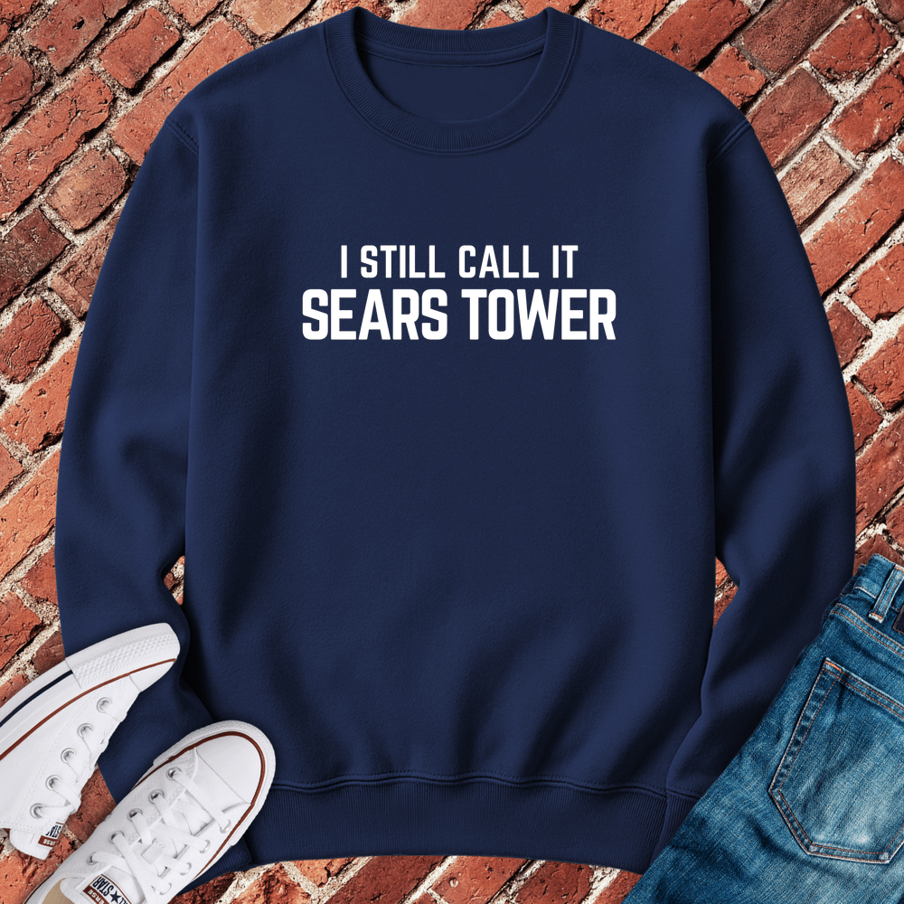 Still Sears Tower Crewneck - Navy