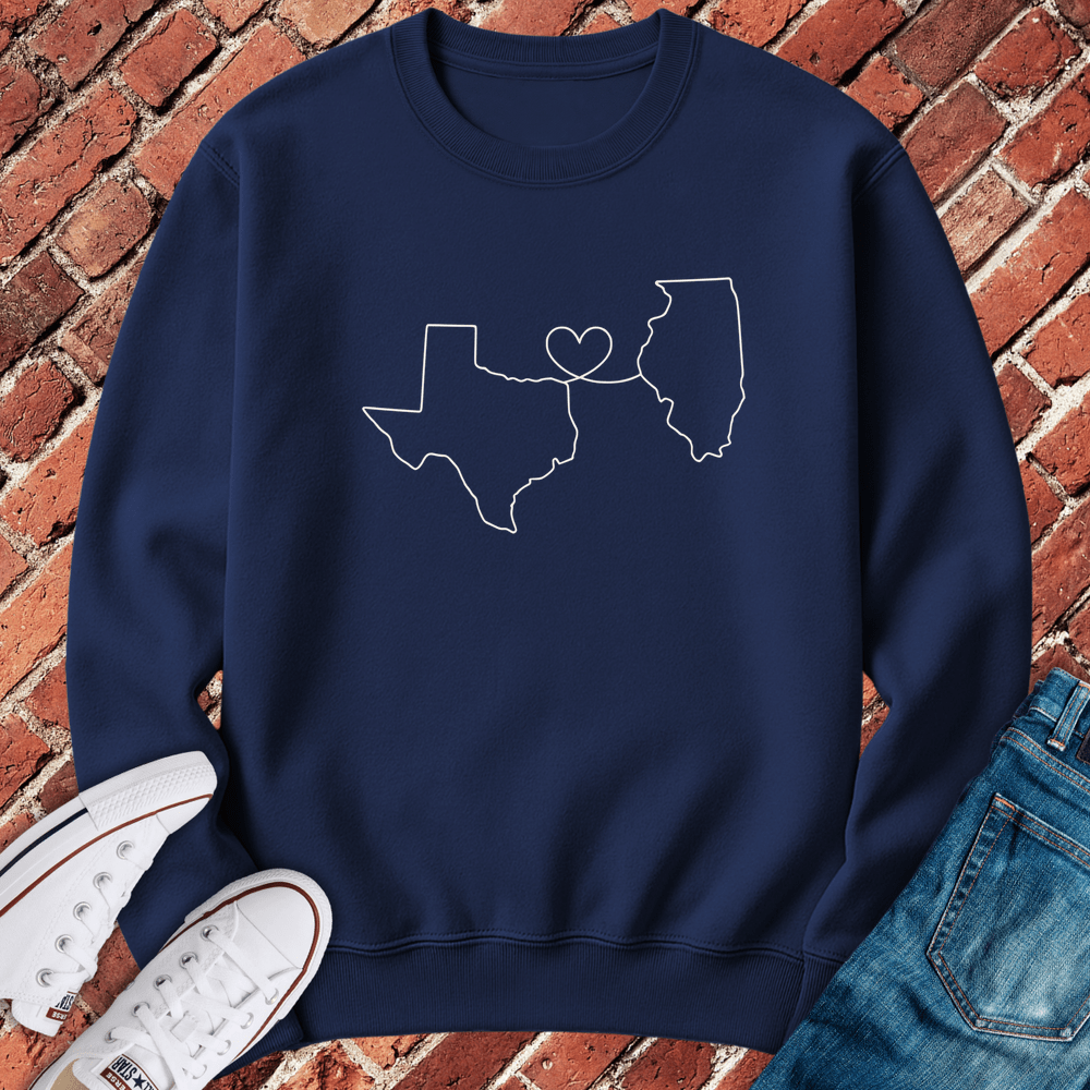 Texas - Illinois Crewneck - Navy