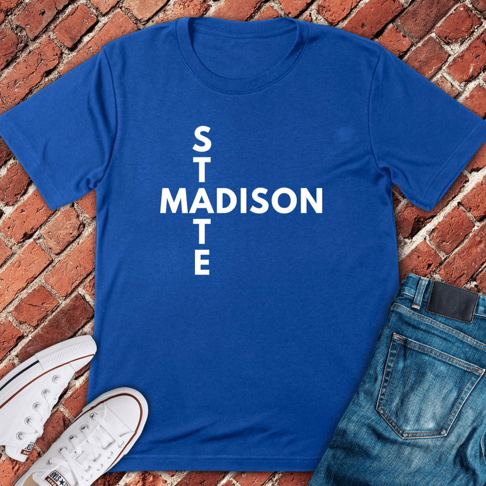 State And Madison T-Shirt - Royal