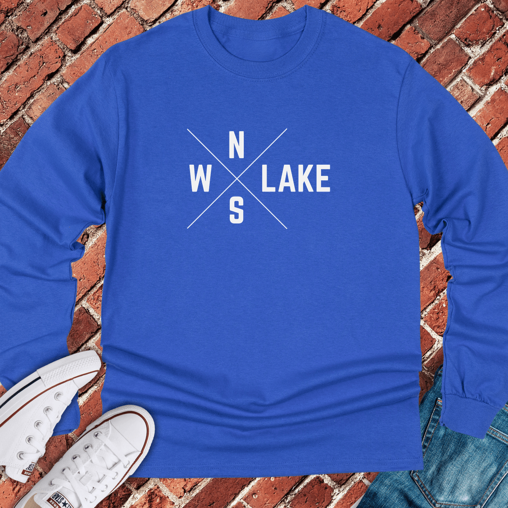 Chicagoans Compass Long Sleeve - Royal