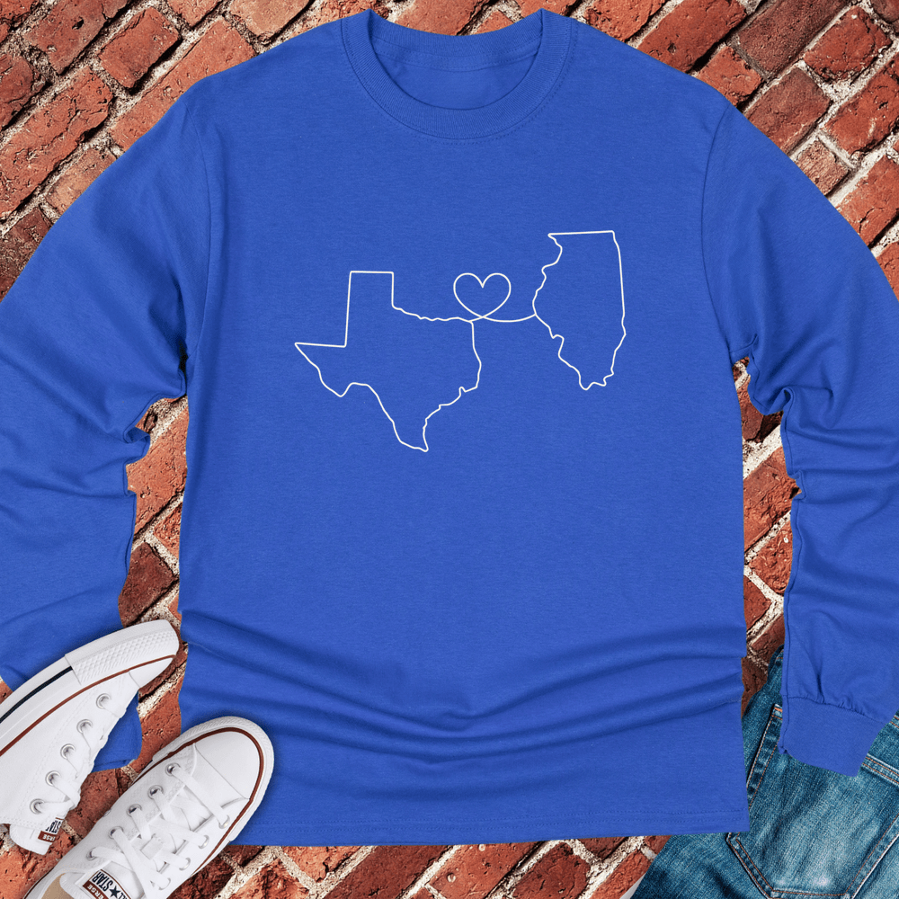 Texas - Illinois Long Sleeve - Royal