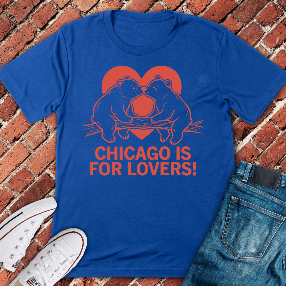 Chicago Bear Love T-Shirt - Royal