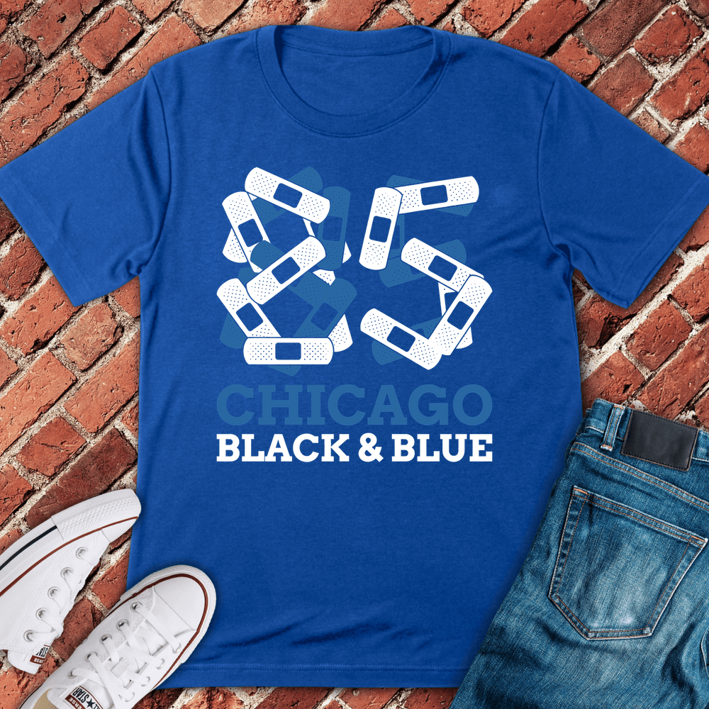 Shattered Chicago T-Shirt - Royal