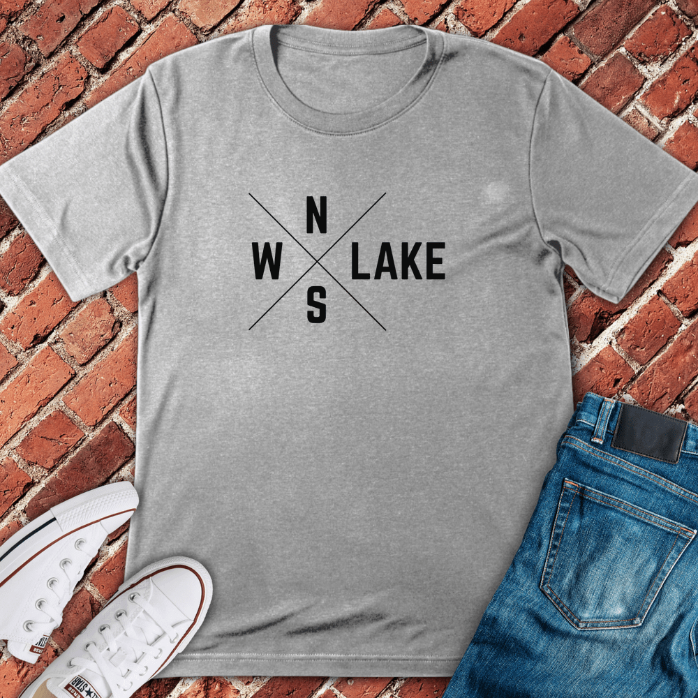 Chicagoans Compass T-Shirt - Sport Grey