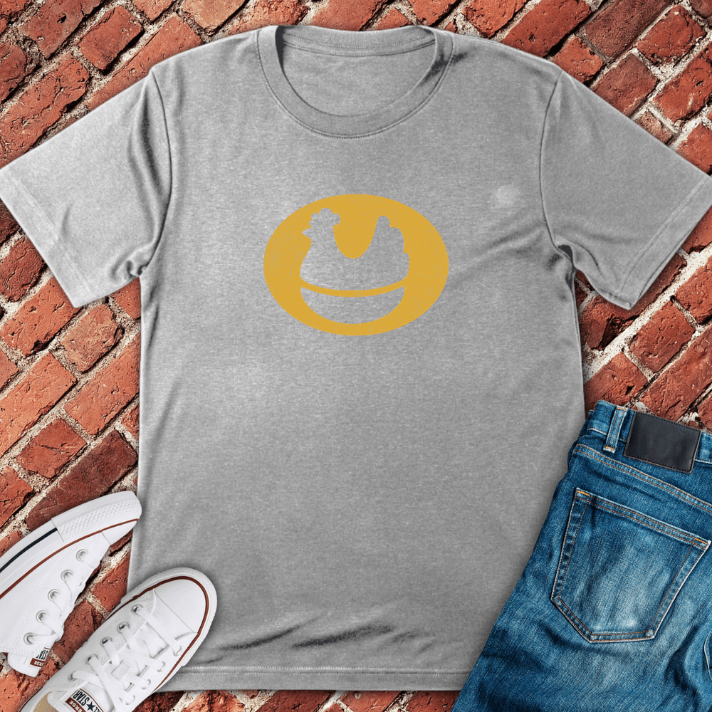 Vintage White Hen T-Shirt - Sport Grey