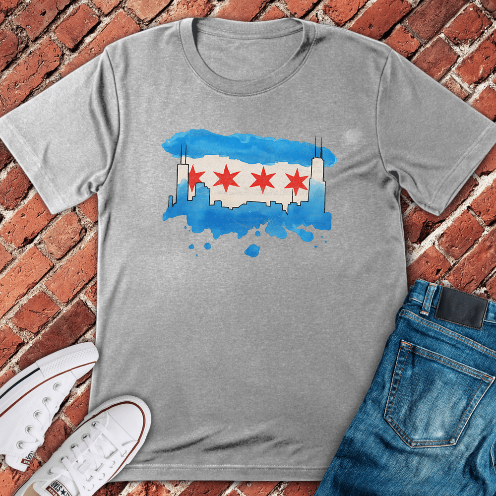 Skyline Splash T-Shirt - Sport Grey