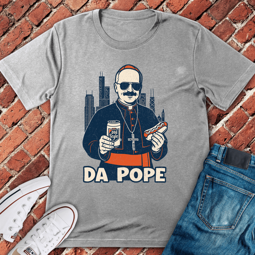 Da Chicago Pope T-Shirt - Sport Grey