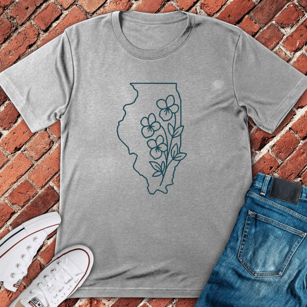 Blooming Illinois T-Shirt - Sport Grey