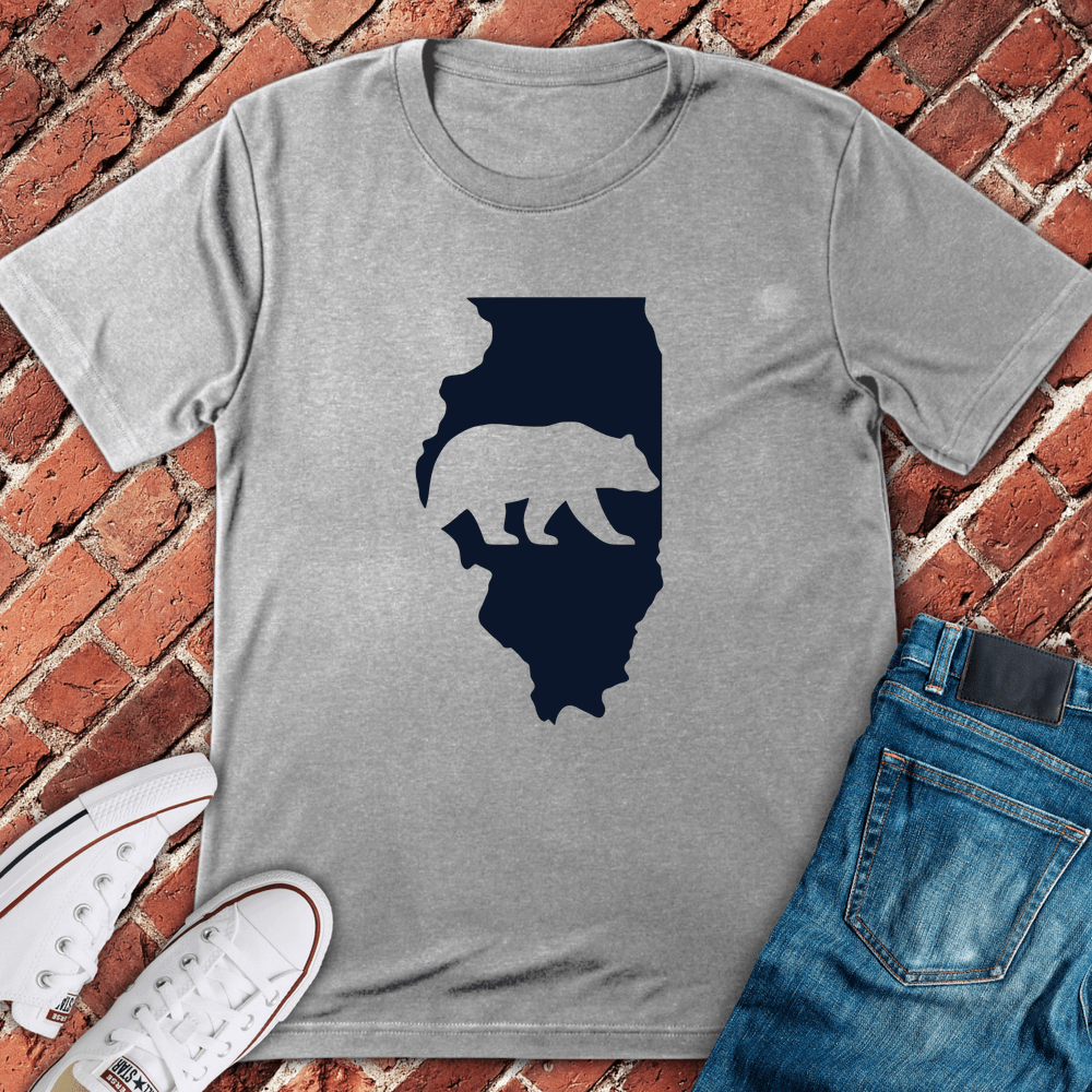 Bear State T-Shirt - Sport Grey