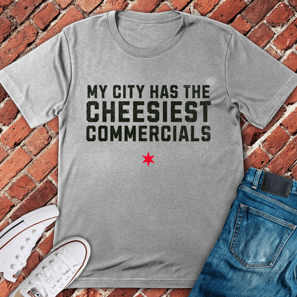 Cheesiest Ads Ever T-Shirt - Sport Grey