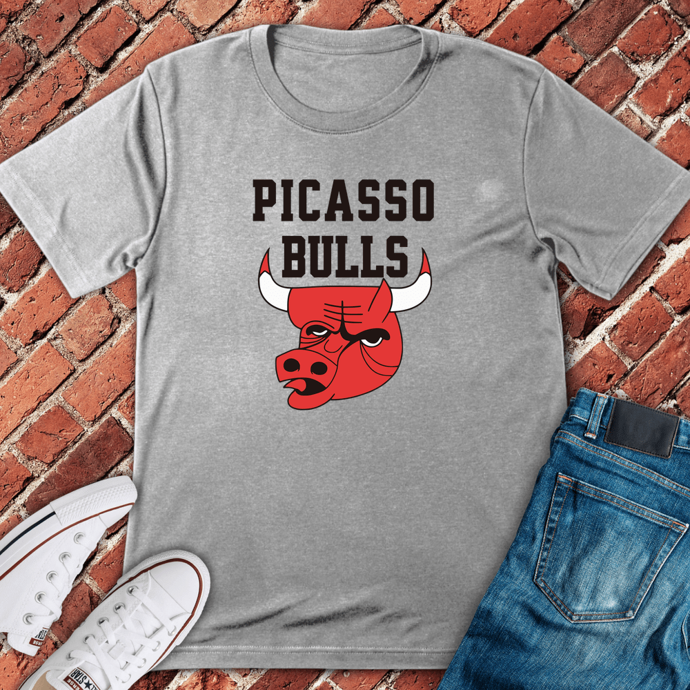 Picasso Bulls T-Shirt - Sport Grey