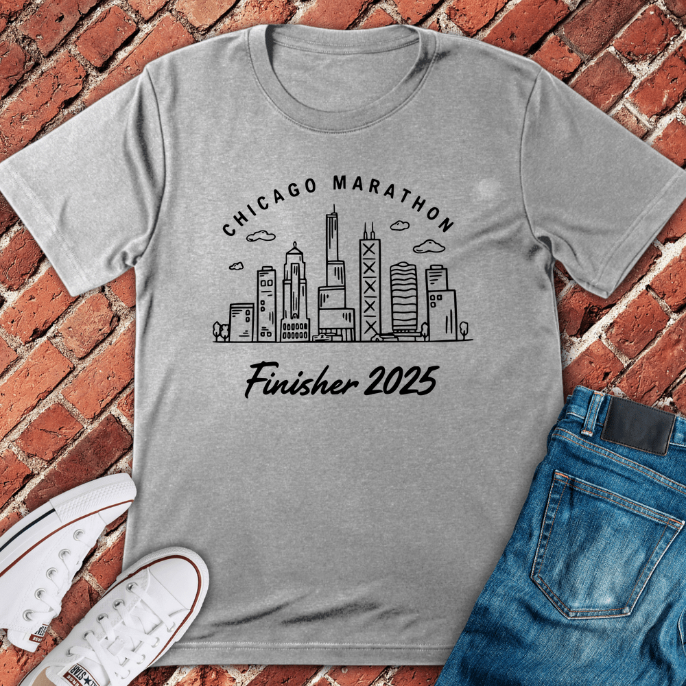 Marathon Finisher 2025 T-Shirt - Sport Grey