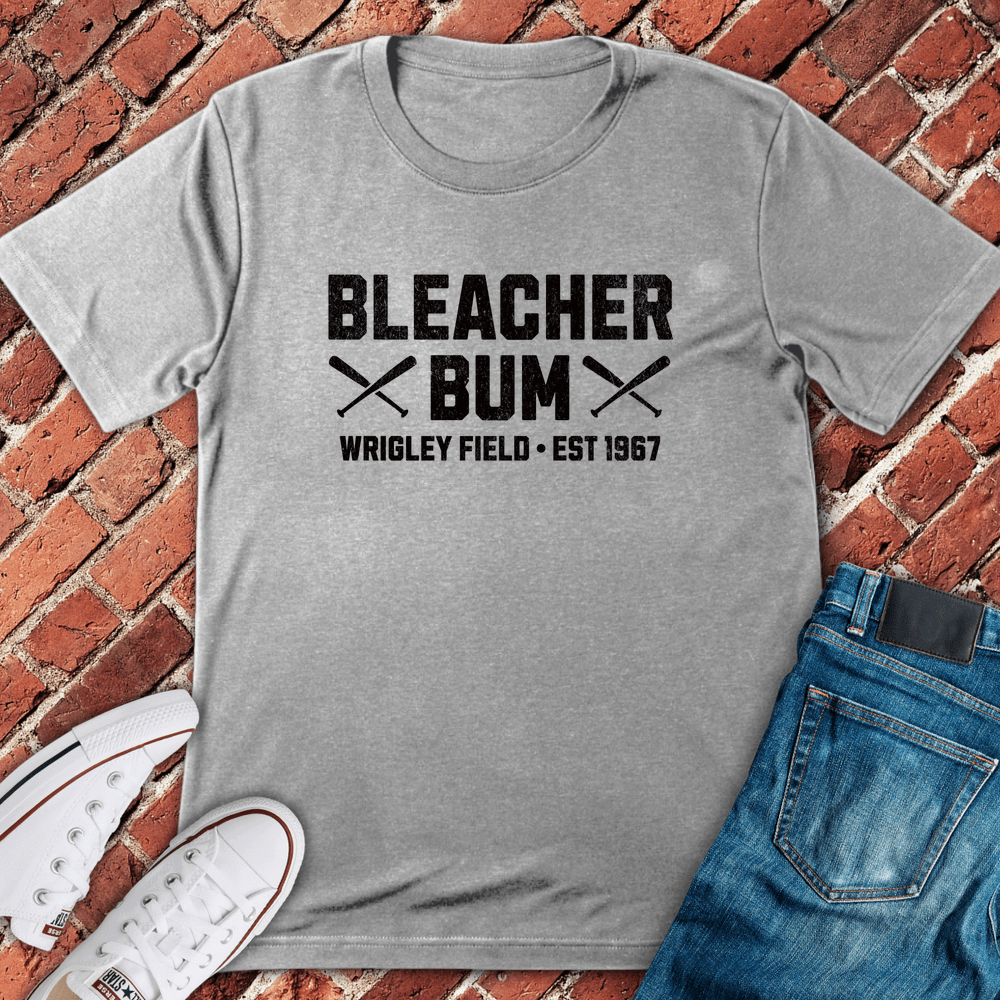 Bleacher Bum Style T-Shirt - Sport Grey