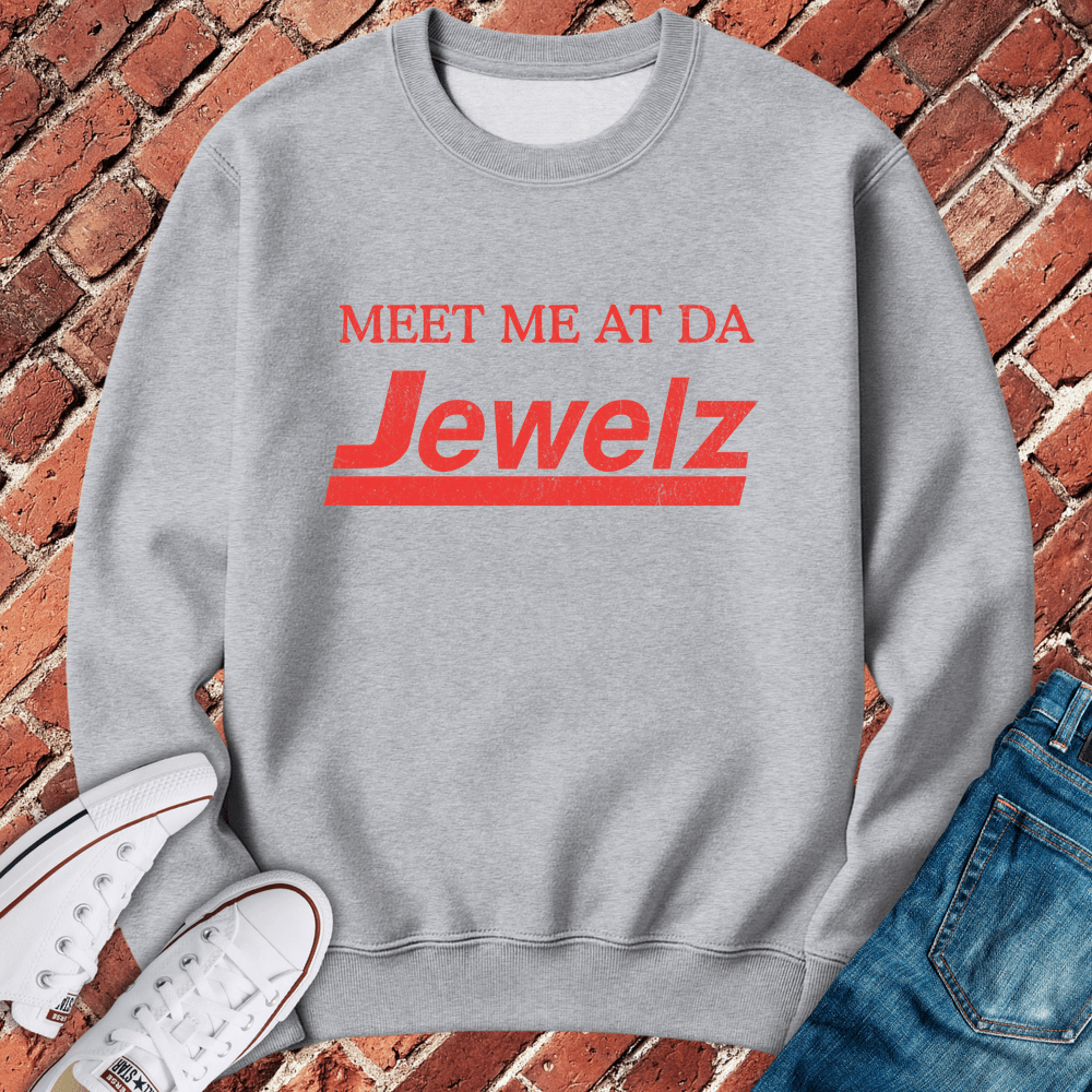 Meet Me At Jewelz Crewneck - Sport Grey
